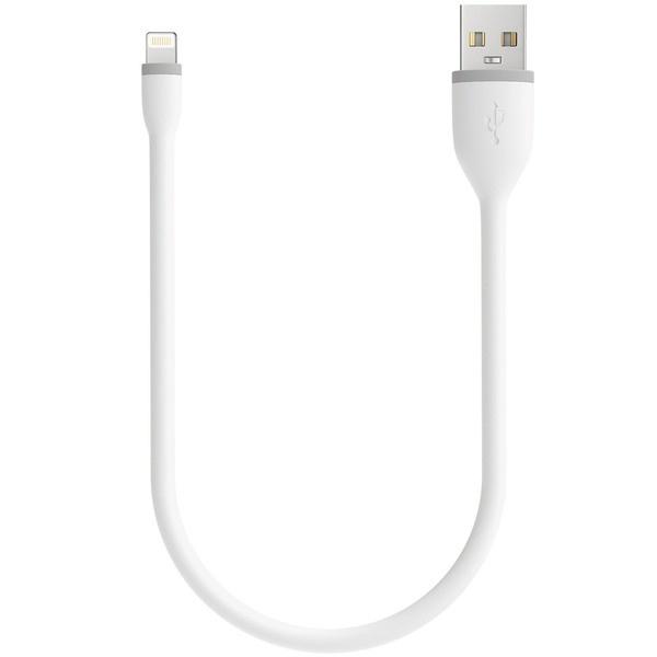 Гъвкав USB кабел за iPhone, iPad и iPod с Lightning (бял) - Satechi Flexible Lightning USB Cable (25 см) | JAR Computers Гъвкав USB кабел за iPhone, iPad и iPod с Lightning (бял) - Satechi Flexible Lightning USB Cable (25 см)