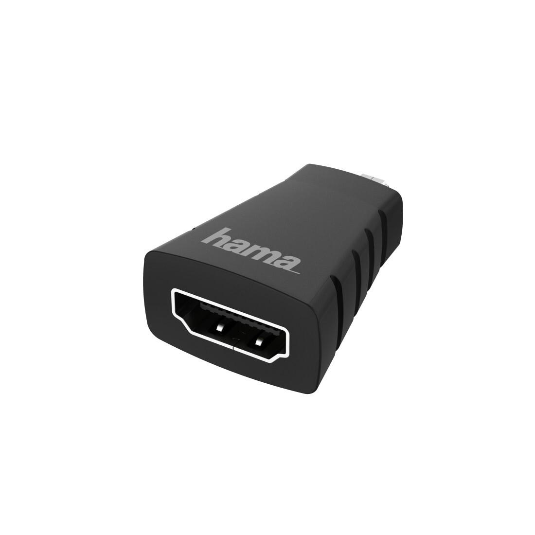 Hama 00200348 кабелен преобразувател мъжко/женско HDMI Type D (Micro) HDMI Type A (Standard) Черен | JAR Computers Hama 00200348 кабелен преобразувател мъжко/женско HDMI Type D (Micro) HDMI Type A (Standard) Черен