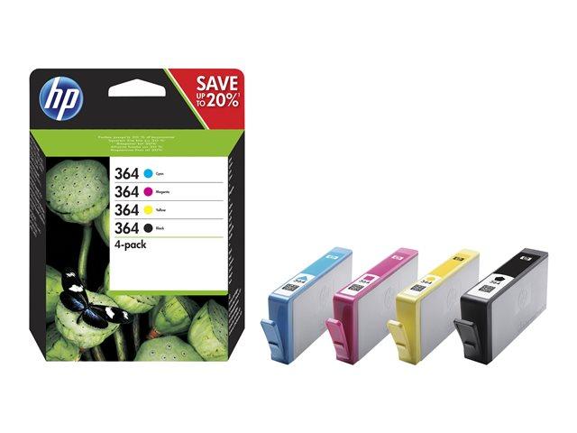HP 364 C/M/Y/K Original Ink Cartridge 4-Pack