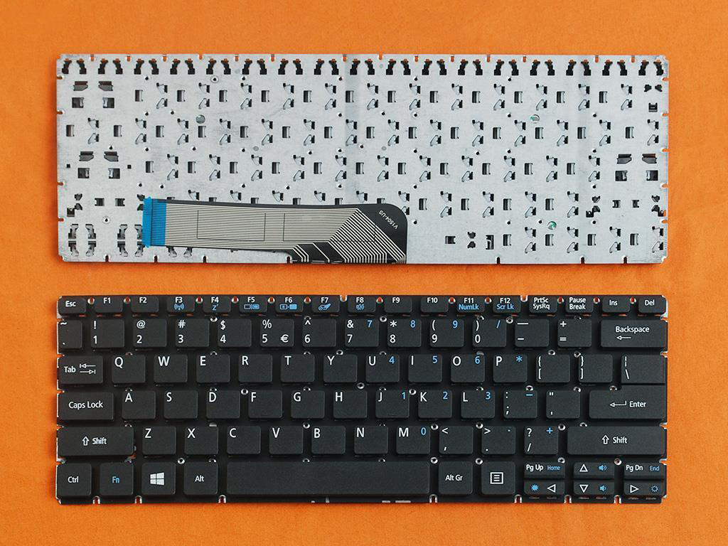 Клавиатура за лаптоп Acer Aspire Switch 10 SW5-013 SW5-012 SW5-015 Черна Без Рамка (Малък Ентър) / Black Without Frame US | JAR Computers Клавиатура за лаптоп Acer Aspire Switch 10 SW5-013 SW5-012 SW5-015 Черна Без Рамка (Малък Ентър) / Black Without Frame US