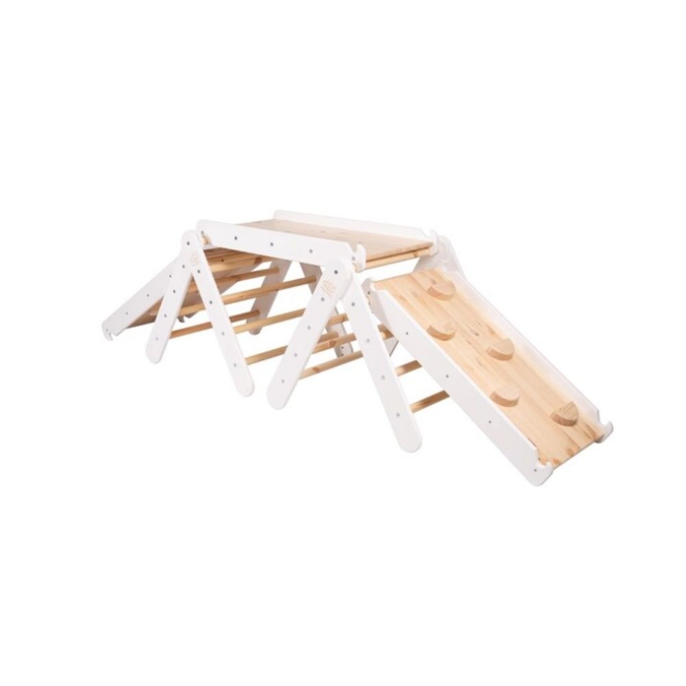 MeowBaby Climbing Triangle for Children with Slide Set White (ZZWDA001) (MEBZZWDA001) | JAR Computers MeowBaby Climbing Triangle for Children with Slide Set White (ZZWDA001) (MEBZZWDA001)