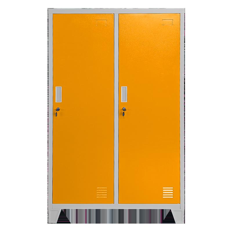 Метален шкаф Carmen CR-1604-2 JZ - Сив / оранжев | JAR Computers Метален шкаф Carmen CR-1604-2 JZ - Сив / оранжев