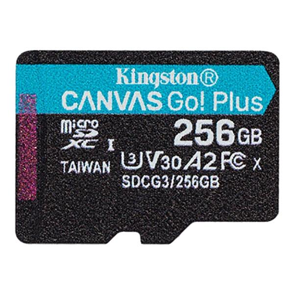 Micro SDXC 256GB V30+SD Adapter, Kingston Go! Plus | JAR Computers Micro SDXC 256GB V30+SD Adapter, Kingston Go! Plus