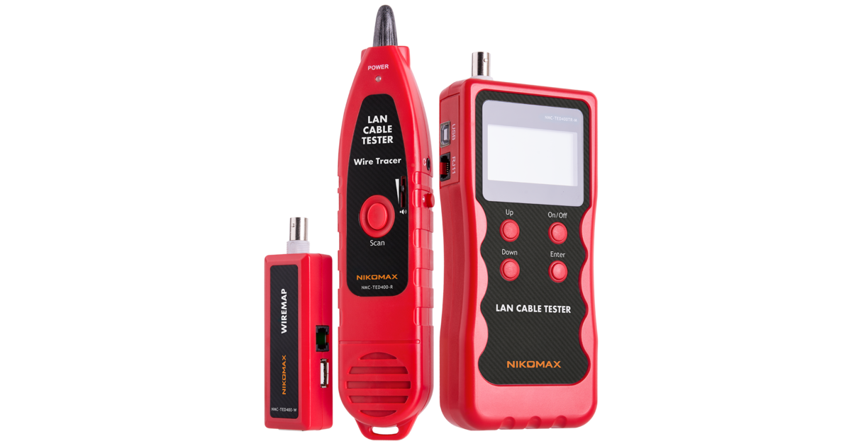 NIKOMAX кабелен тестер с дисплей, NMC-TED400TR | JAR Computers NIKOMAX кабелен тестер с дисплей, NMC-TED400TR