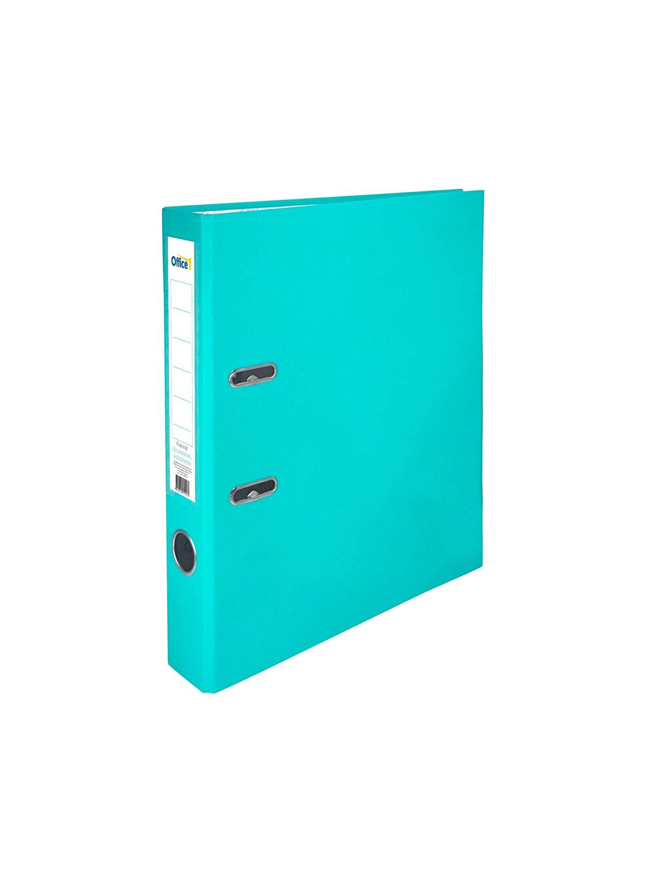 Office 1 Класьор, 5 cm, PP, несглобен, аквамарин, 50 броя