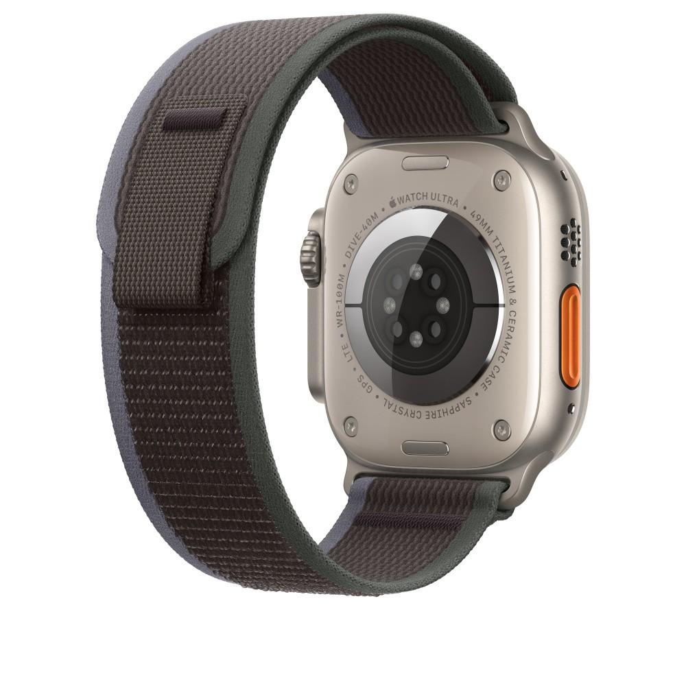 Оригинална текстилна каишка за Apple Watch Ultra, Ultra 2 49мм - Apple Trail Loop M/L (син-черен) | JAR Computers Оригинална текстилна каишка за Apple Watch Ultra, Ultra 2 49мм - Apple Trail Loop M/L (син-черен)