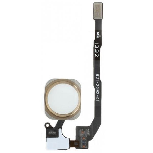 Резервен лентов кабел за Home бутона с Touch ID бутона за iPhone 5S - OEM Home Button Key Cable Fingerprint Touch ID (златист) | JAR Computers Резервен лентов кабел за Home бутона с Touch ID бутона за iPhone 5S - OEM Home Button Key Cable Fingerprint Touch ID (златист)