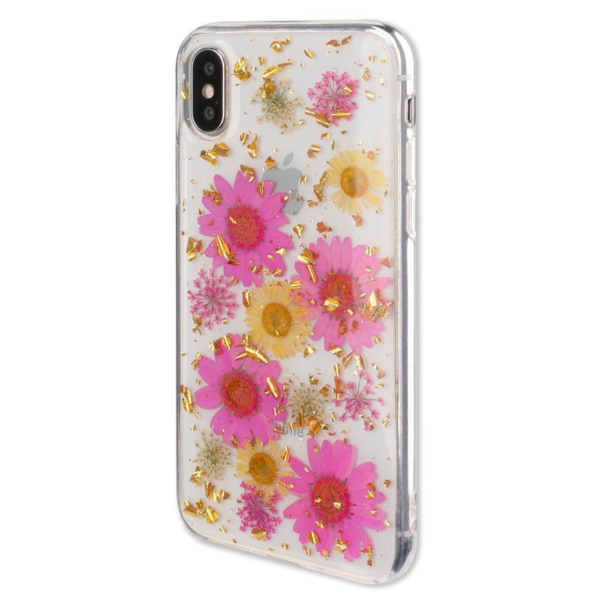 Силиконов (TPU) калъф с цветя за iPhone XS, iPhone X - 4smarts Soft Cover Glamour Bouquet (златист-розов) | JAR Computers Силиконов (TPU) калъф с цветя за iPhone XS, iPhone X - 4smarts Soft Cover Glamour Bouquet (златист-розов)