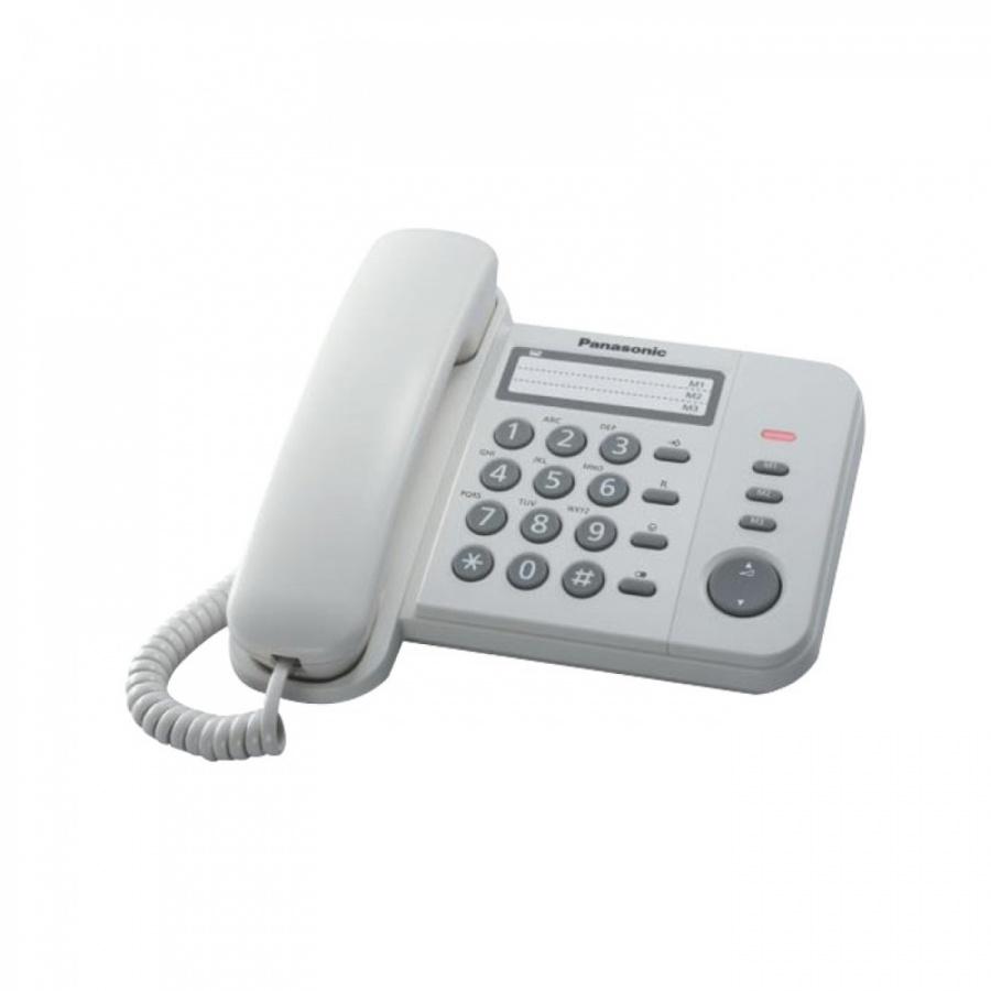 Стационарен телефон Panasonic KX-TS520FXW | JAR Computers Стационарен телефон Panasonic KX-TS520FXW