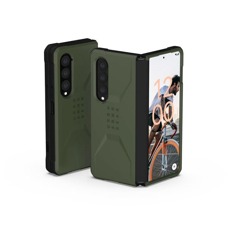 Удароустойчив хибриден кейс за Samsung Galaxy Z Flip 4 - Urban Armor Gear Civilian (зелен) | JAR Computers Удароустойчив хибриден кейс за Samsung Galaxy Z Flip 4 - Urban Armor Gear Civilian (зелен)