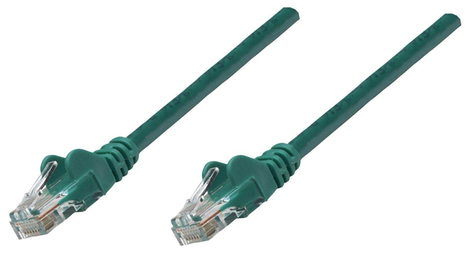 INTELINET 730815 :: Patch кабел Cat.6 UTP 0.25m, зелен