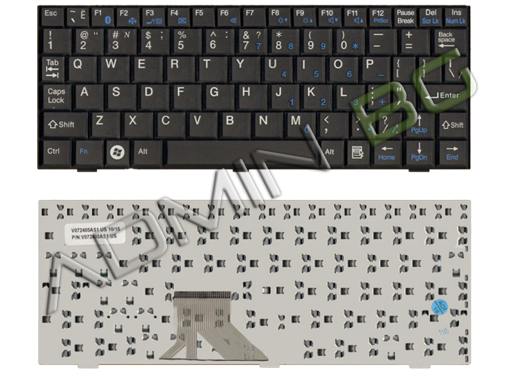 Клавиатура за лаптоп Fujitsu M1010 Mini 3520 Ui3520 US Black US/UK | JAR Computers Клавиатура за лаптоп Fujitsu M1010 Mini 3520 Ui3520 US Black US/UK