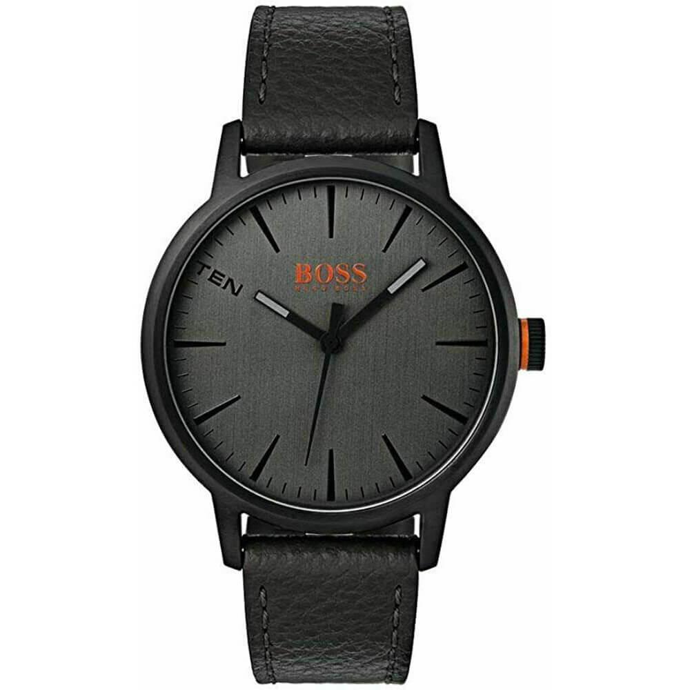 Луксозен аналогов часовник с кожена каишка - Hugo Boss Orange Copenhagen Watch 1550055 (черен) | JAR Computers Луксозен аналогов часовник с кожена каишка - Hugo Boss Orange Copenhagen Watch 1550055 (черен)