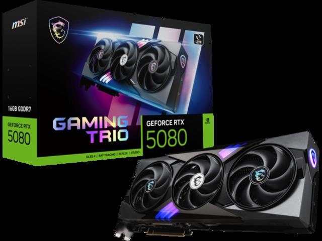 MSI GeForce RTX 5080 16G GAMING TRIO