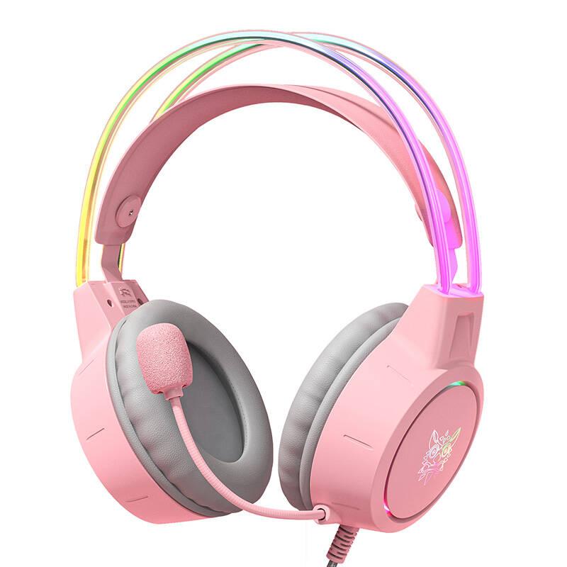 ONIKUMA X15Pro Gaming Headphones - USB гейминг слушалки с микрофон за PC (розов) | JAR Computers ONIKUMA X15Pro Gaming Headphones - USB гейминг слушалки с микрофон за PC (розов)