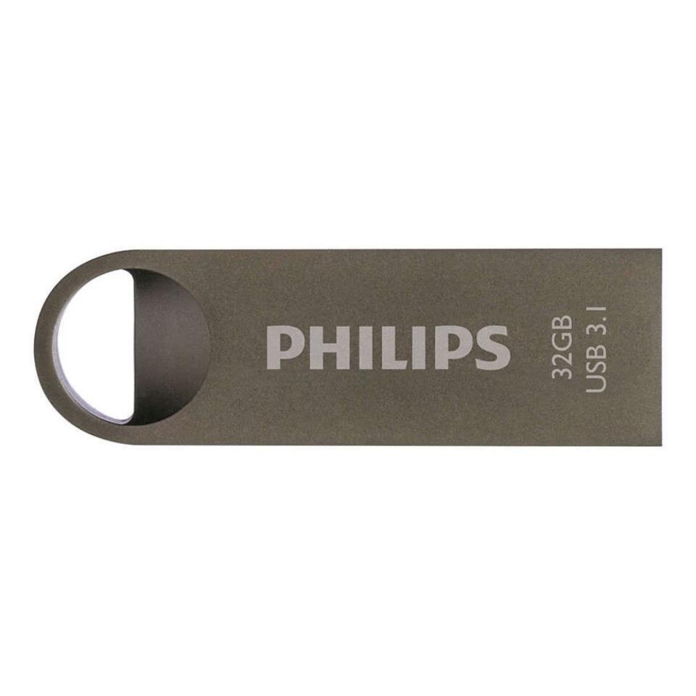 Philips Moon 32GB USB 3.1 Stick Ασημί (FM32FD165B/00) (PHIFM32FD165B-00) | JAR Computers Philips Moon 32GB USB 3.1 Stick Ασημί (FM32FD165B/00) (PHIFM32FD165B-00)