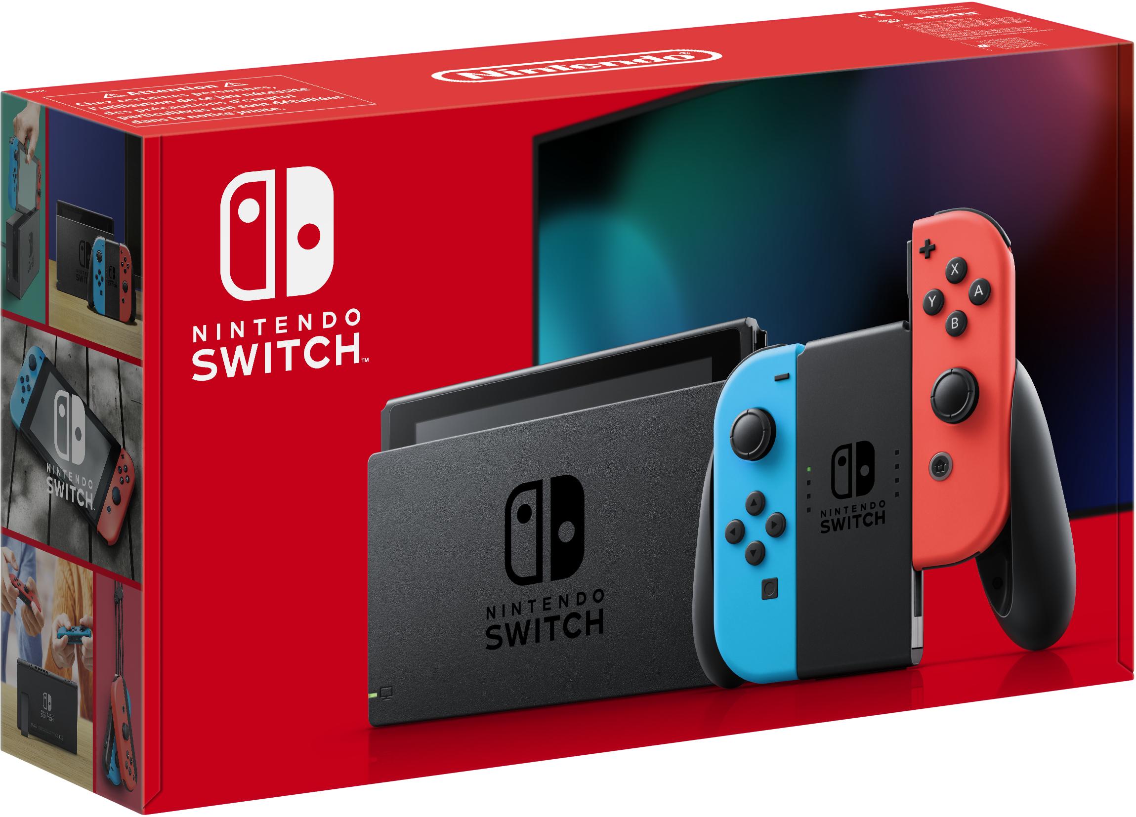 Преносима игрова конзола Nintendo Switch 15.8 см (6.2") 32 GB сензорен екран Wi-Fi синя, сива, червена | JAR Computers Преносима игрова конзола Nintendo Switch 15.8 см (6.2") 32 GB сензорен екран Wi-Fi синя, сива, червена