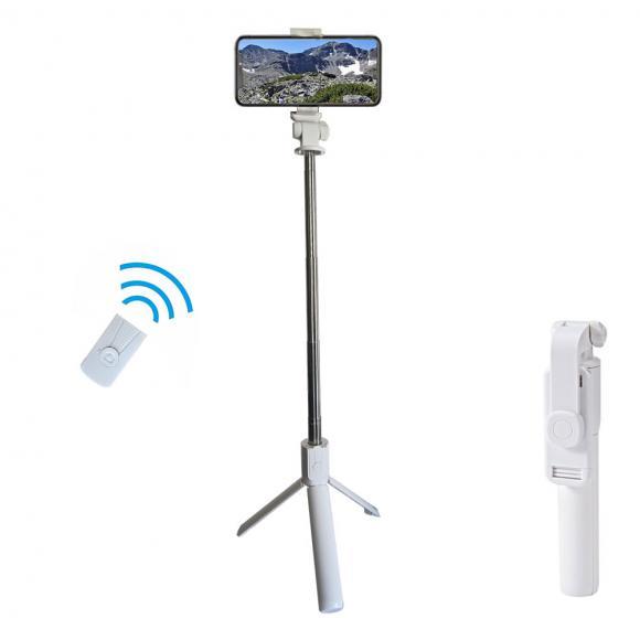 SELFIE STICK YOURZ-801 selfie stick  + stoika, Bluetooth White