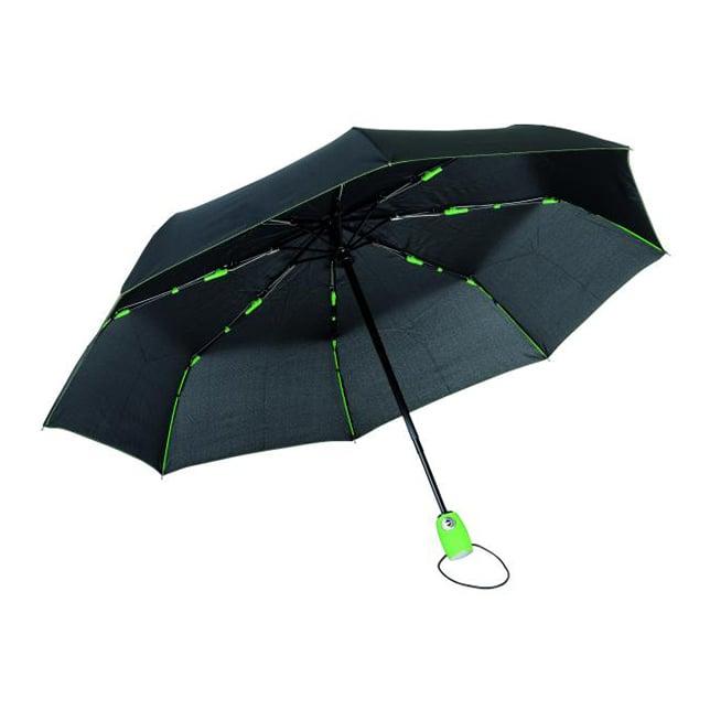 TOPS Чадър Streetlife, автоматичен, сгъваем, черно-светлозелен | JAR Computers TOPS Чадър Streetlife, автоматичен, сгъваем, черно-светлозелен