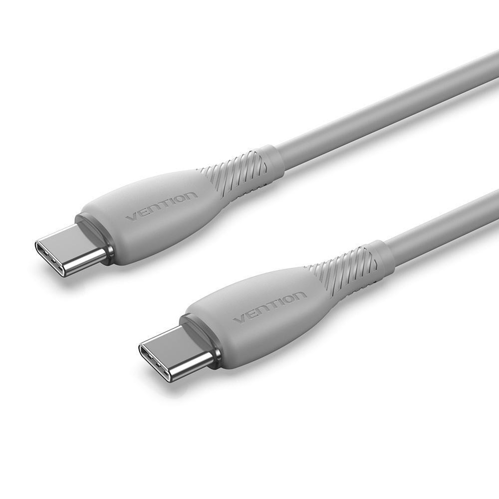 VENTION USB 2.0 C Male to C Male 3A Cable 2M Gray Flexible PVC Type (TRVHH) (VENTRVHH) | JAR Computers VENTION USB 2.0 C Male to C Male 3A Cable 2M Gray Flexible PVC Type (TRVHH) (VENTRVHH)