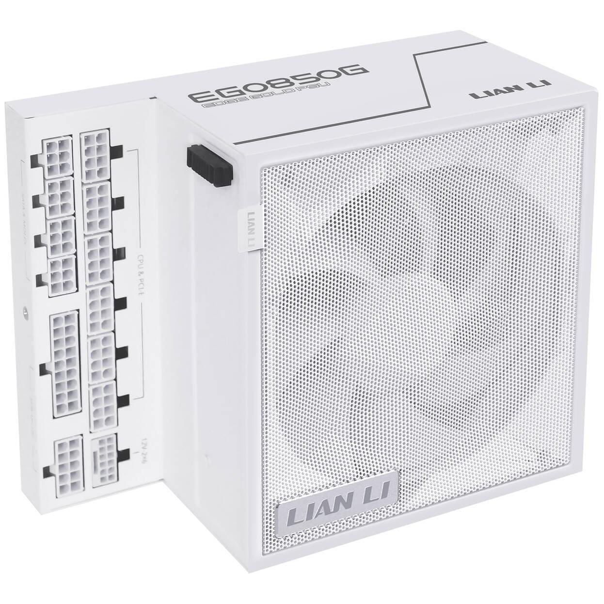 Захранващ блок Lian Li EDGE EGO850 White 850W 80+ Gold PCIe 5.1, ATX 3.1 | JAR Computers Захранващ блок Lian Li EDGE EGO850 White 850W 80+ Gold PCIe 5.1, ATX 3.1
