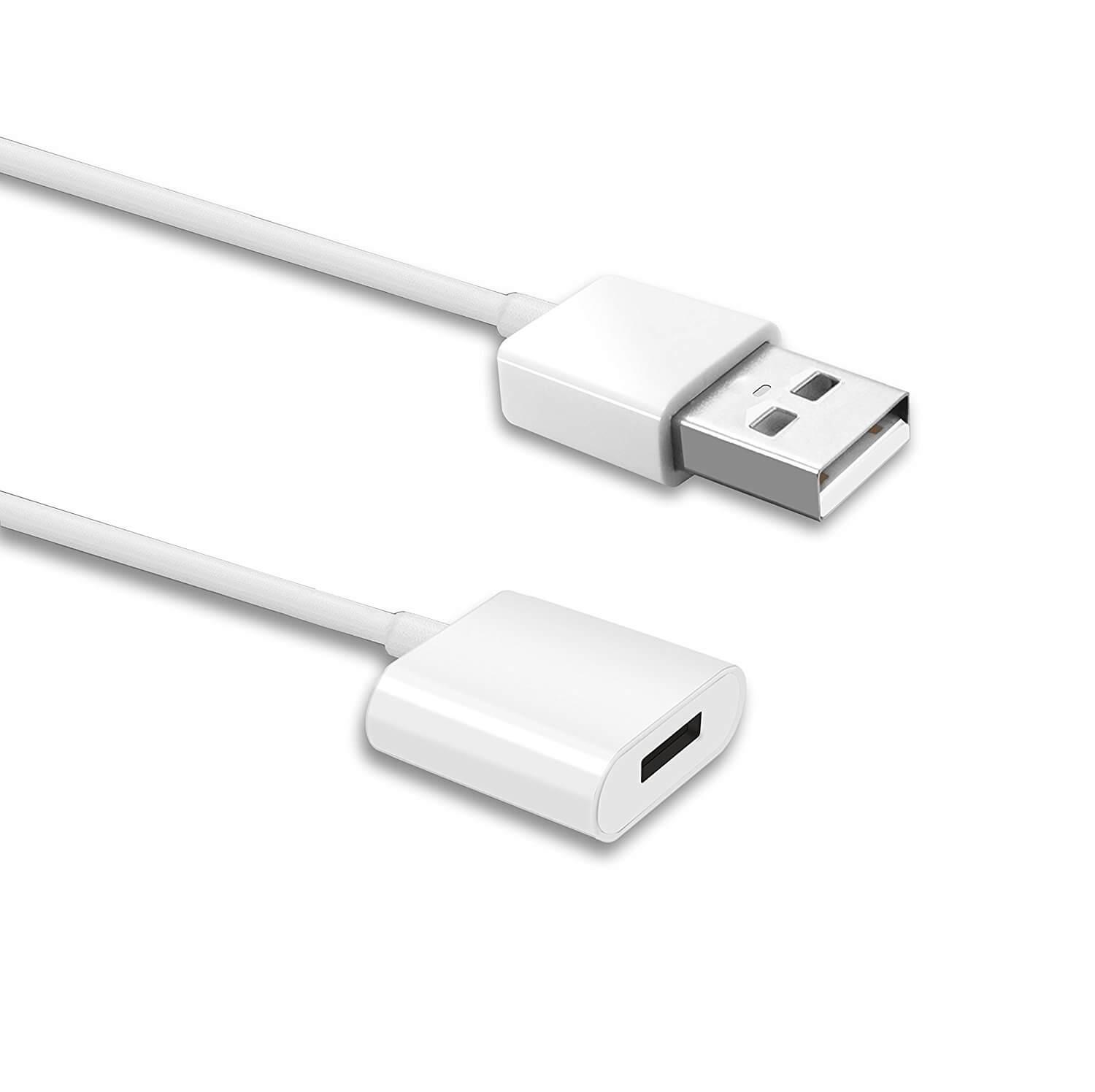 Зареждащ кабел (USB към женски Lightning) за Apple Pencil - TechMatte Apple Pencil Cable (90см.) (бял) | JAR Computers Зареждащ кабел (USB към женски Lightning) за Apple Pencil - TechMatte Apple Pencil Cable (90см.) (бял)
