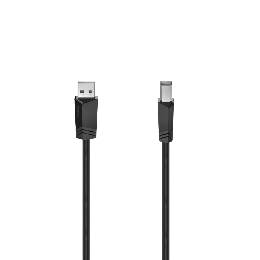 Hama 00200603 USB кабел USB 2.0 3 м USB A USB B 0,48 Гбит/с Черен | JAR Computers Hama 00200603 USB кабел USB 2.0 3 м USB A USB B 0,48 Гбит/с Черен