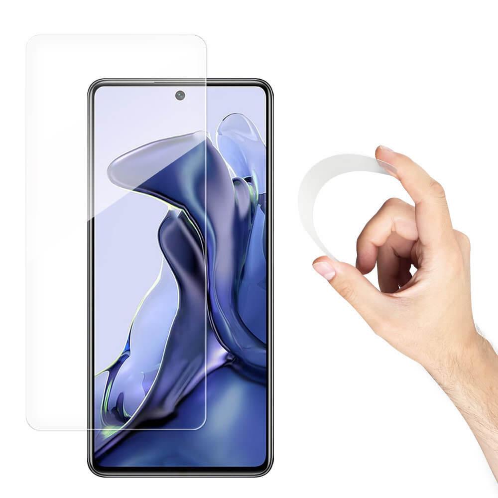 Хибридно защитно покритие за целия дисплей на Xiaomi Mi 11T Pro, Xiaomi Mi 11T - Wozinsky Nano Flexi Hybrid Glass Screen Protector (прозрачен) | JAR Computers Хибридно защитно покритие за целия дисплей на Xiaomi Mi 11T Pro, Xiaomi Mi 11T - Wozinsky Nano Flexi Hybrid Glass Screen Protector (прозрачен)