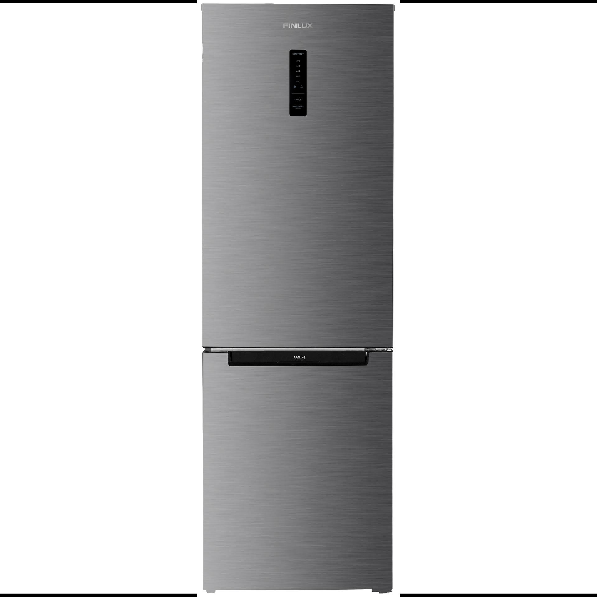 Хладилник с фризер Finlux FBN310DIX , 293 l, E , No Frost , Инокс