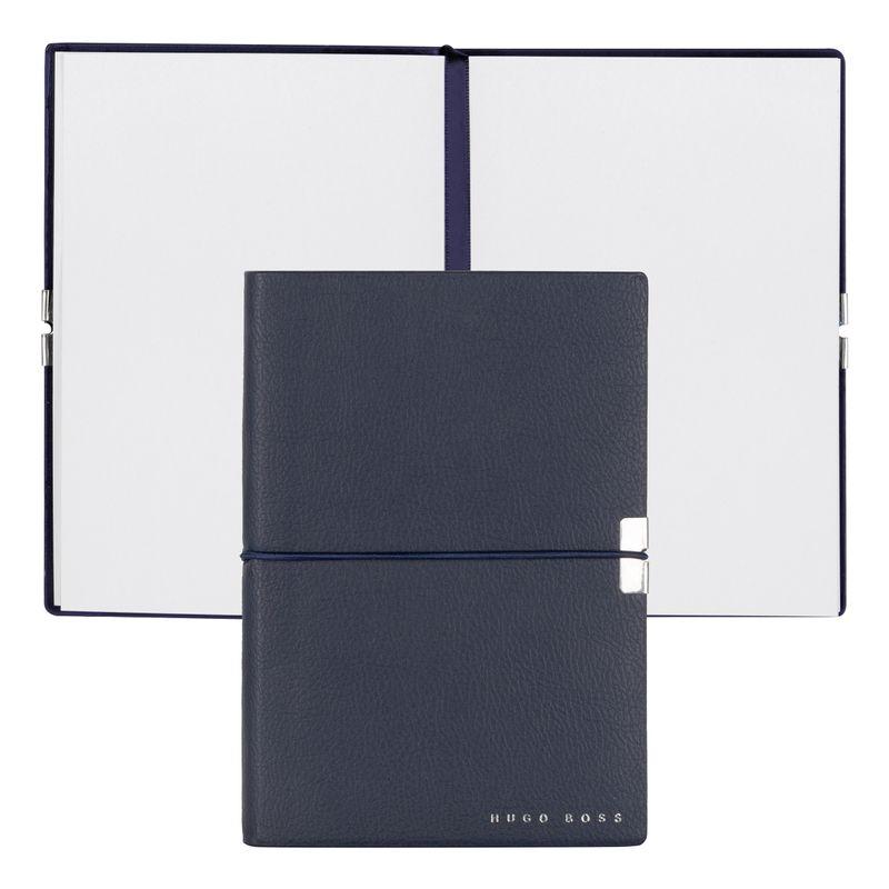 Hugo Boss Тефтер Elegance Storyline, бели листове, A6, тъмносин | JAR Computers Hugo Boss Тефтер Elegance Storyline, бели листове, A6, тъмносин