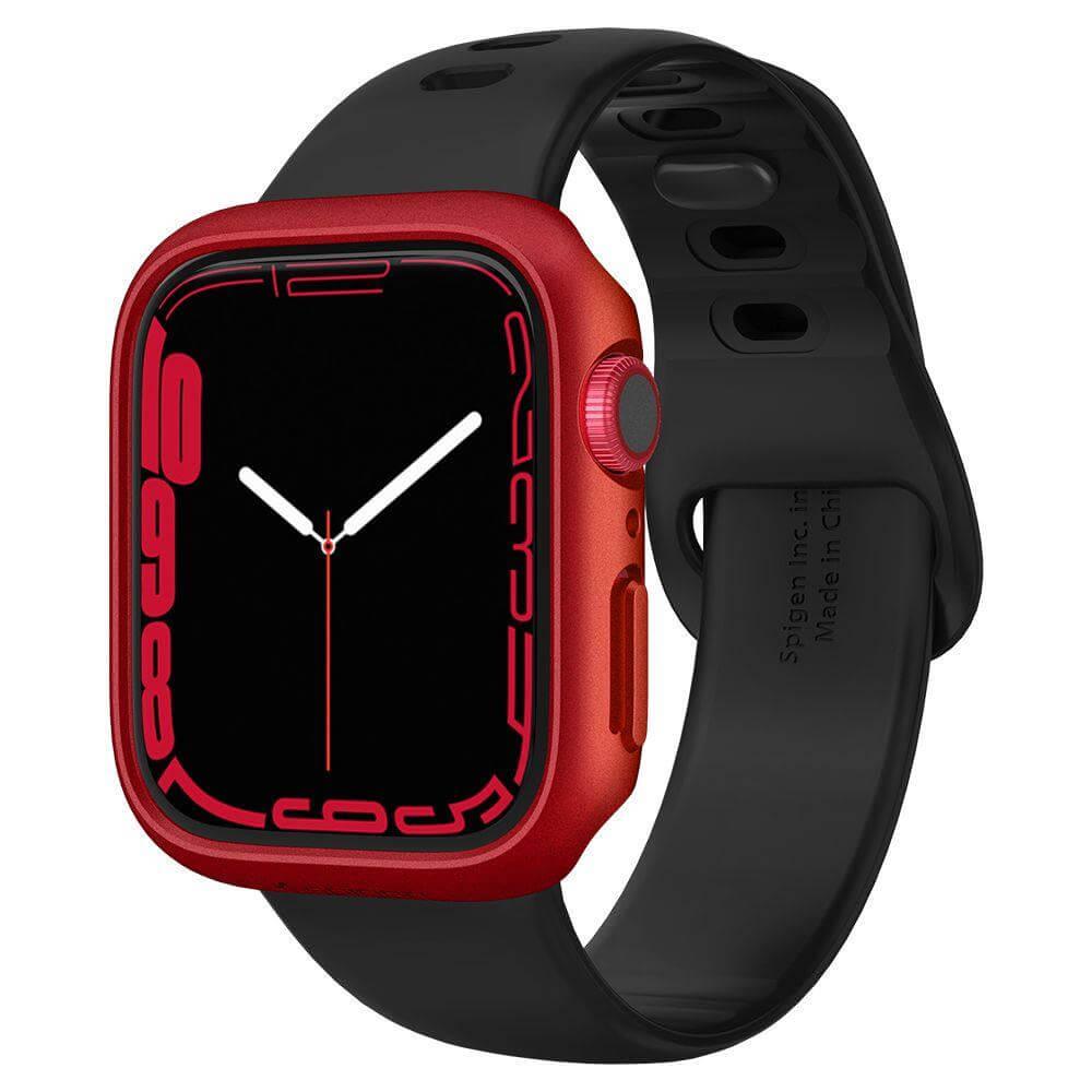 Качествен твърд кейс за Apple Watch 7 45мм - Spigen Thin Fit Case (червен) | JAR Computers Качествен твърд кейс за Apple Watch 7 45мм - Spigen Thin Fit Case (червен)