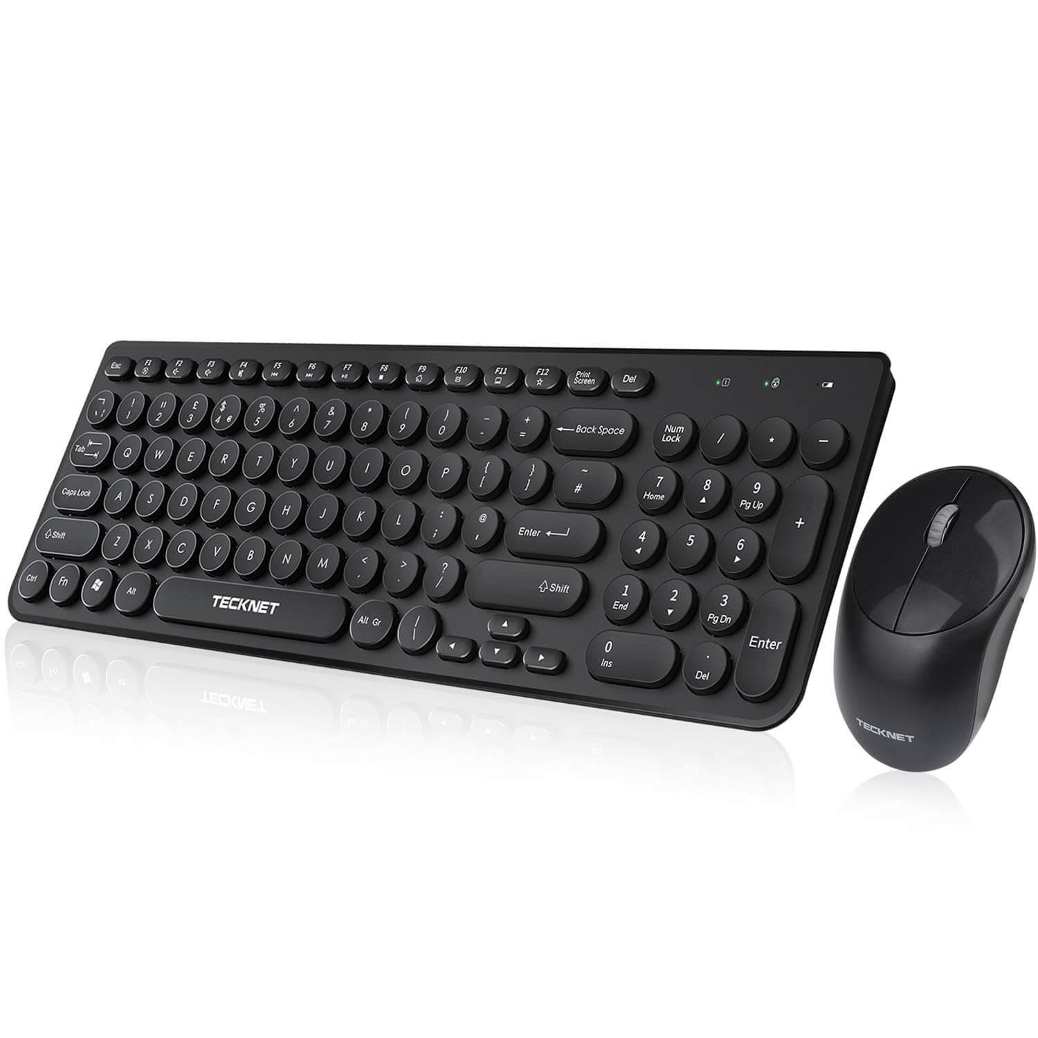 Комплект безжични клавиатура и мишка - Tecknet Wireless Keyboard and Mouse Set X10615 (черен) | JAR Computers Комплект безжични клавиатура и мишка - Tecknet Wireless Keyboard and Mouse Set X10615 (черен)