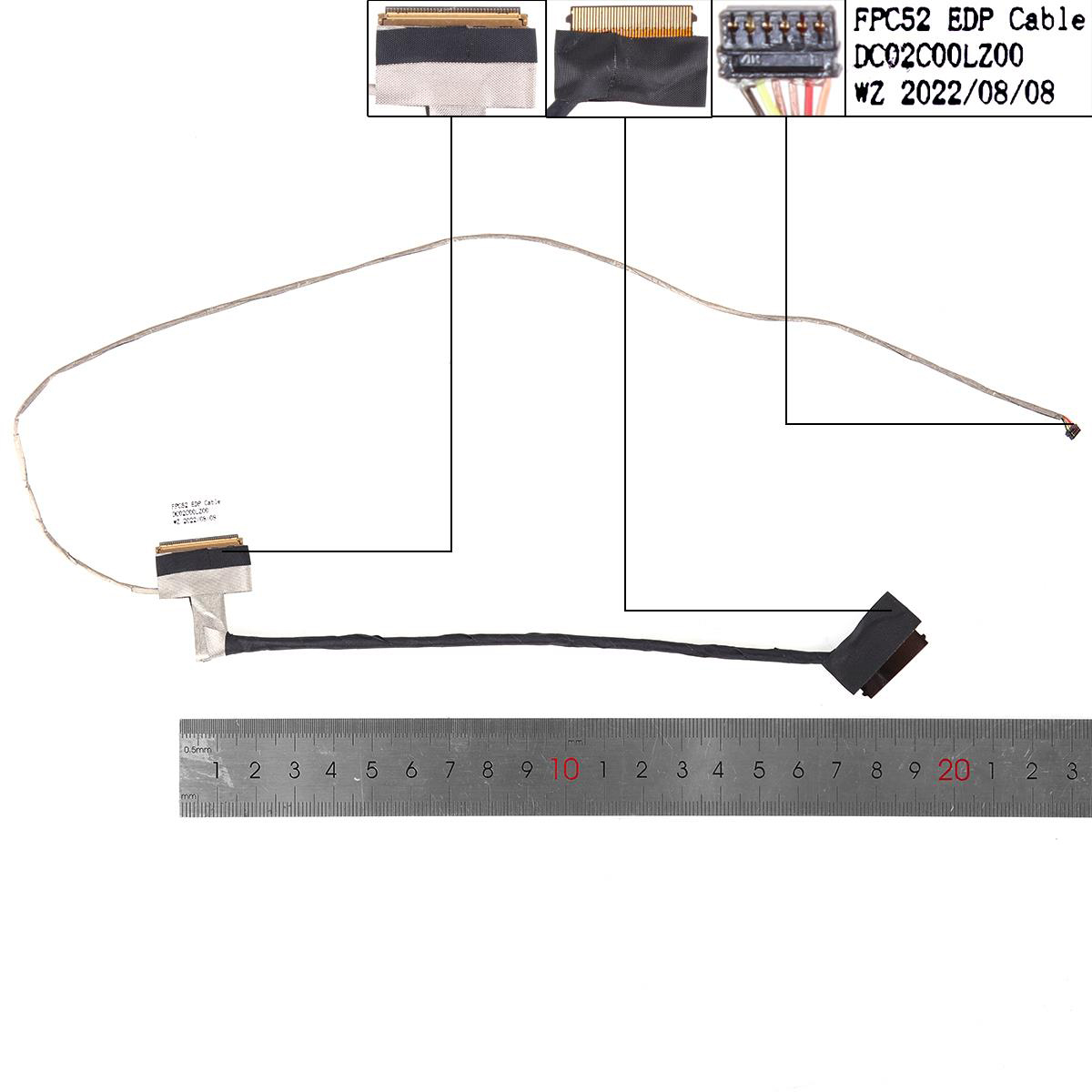 Лентов Кабел за лаптоп (LCD Cable) HP 15-DK TPN-C141 40pin | JAR Computers Лентов Кабел за лаптоп (LCD Cable) HP 15-DK TPN-C141 40pin