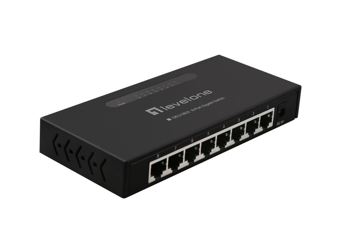 LevelOne 8-Port Gigabit Switch | JAR Computers LevelOne 8-Port Gigabit Switch