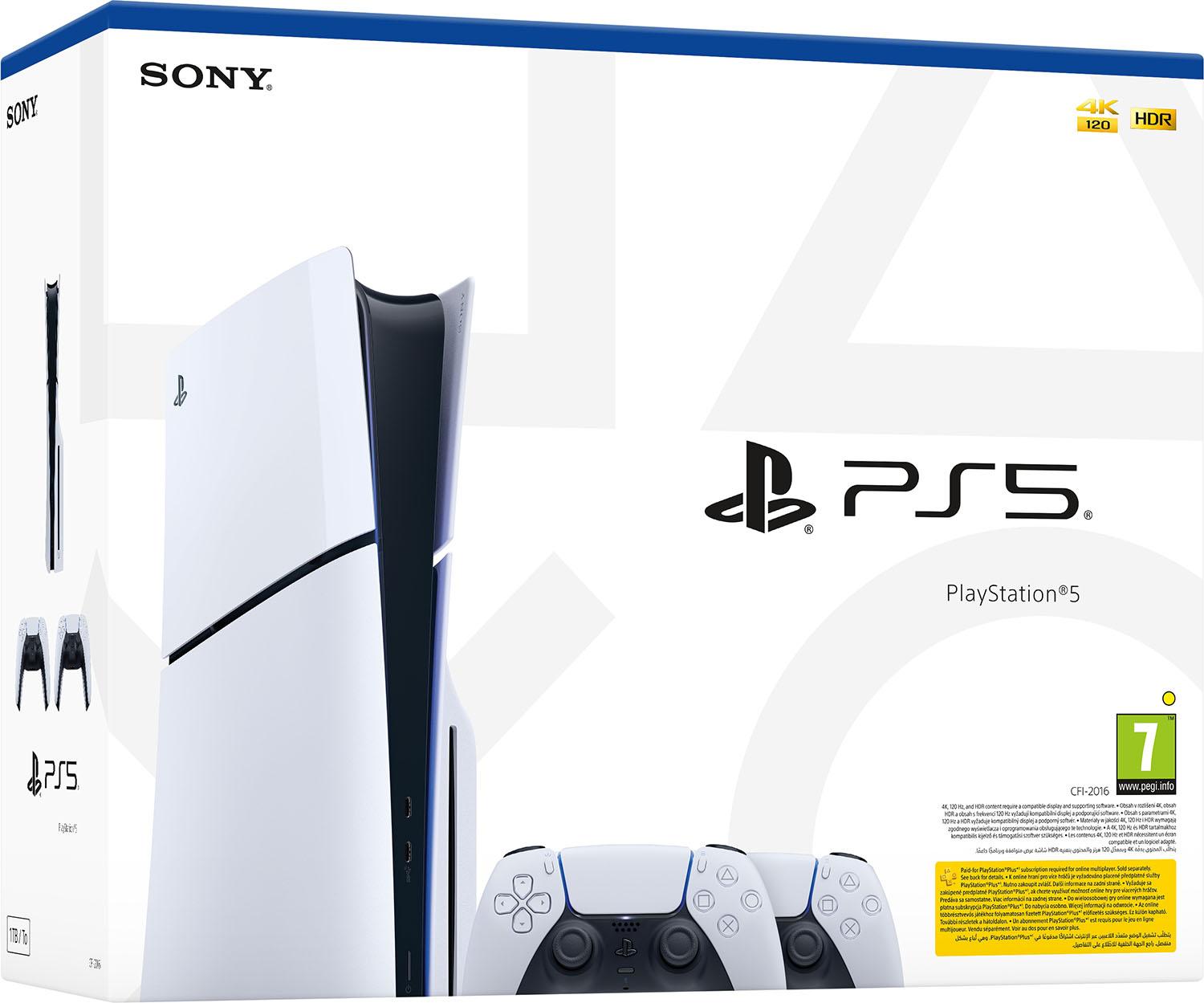 PlayStation 5 (Slim) + втори контролер DualSense