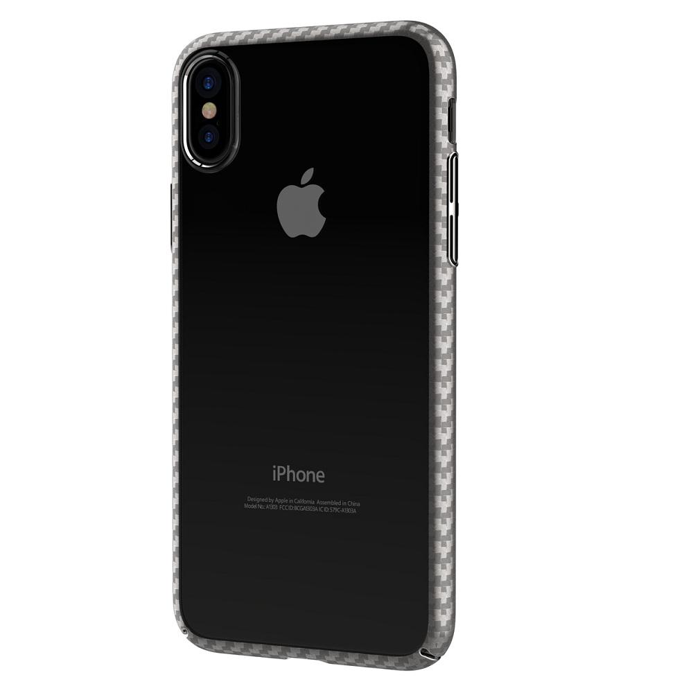Поликарбонатов кейс за iPhone XS, iPhone X - Comma Legende Case (прозрачен-сребрист) | JAR Computers Поликарбонатов кейс за iPhone XS, iPhone X - Comma Legende Case (прозрачен-сребрист)