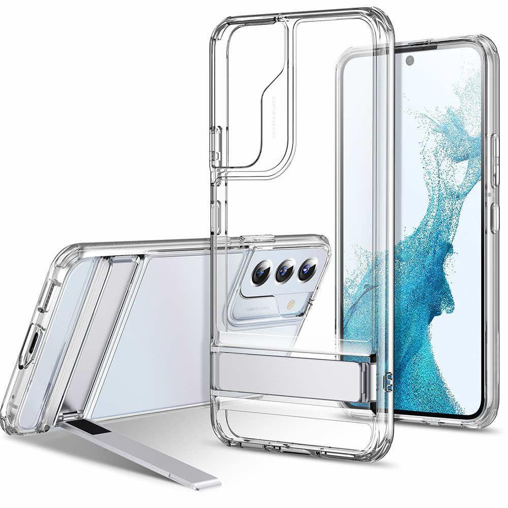 Удароустойчив хибриден кейс с вградена поставка за Samsung Galaxy S22 - ESR Air Shield Boost Case (прозрачен) | JAR Computers Удароустойчив хибриден кейс с вградена поставка за Samsung Galaxy S22 - ESR Air Shield Boost Case (прозрачен)