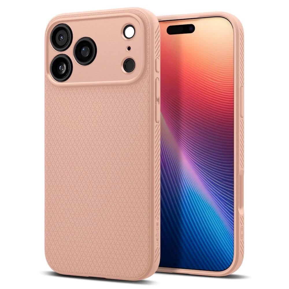 Удароустойчив силиконов (TPU) калъф за iPhone 17 Pro Max - Spigen Liquid Air Case (розов) | JAR Computers Удароустойчив силиконов (TPU) калъф за iPhone 17 Pro Max - Spigen Liquid Air Case (розов)