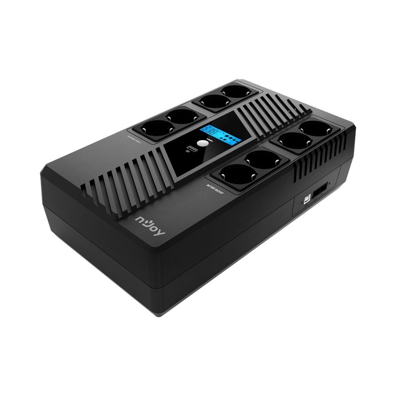 UPS 800VA/480W, Line Interactive, LCD дисплей, Симулирана синусоида, AVR - автоматично регулира - NJOY Token 800 | JAR Computers UPS 800VA/480W, Line Interactive, LCD дисплей, Симулирана синусоида, AVR - автоматично регулира - NJOY Token 800