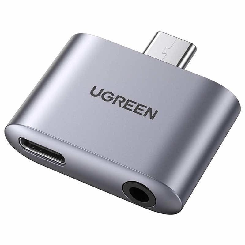 Активен адаптер USB-C към 3.5 мм. и USB-C изход - Ugreen Active USB-C to USB-C PD and 3.5mm AUX Audio Adapter (сив) | JAR Computers Активен адаптер USB-C към 3.5 мм. и USB-C изход - Ugreen Active USB-C to USB-C PD and 3.5mm AUX Audio Adapter (сив)