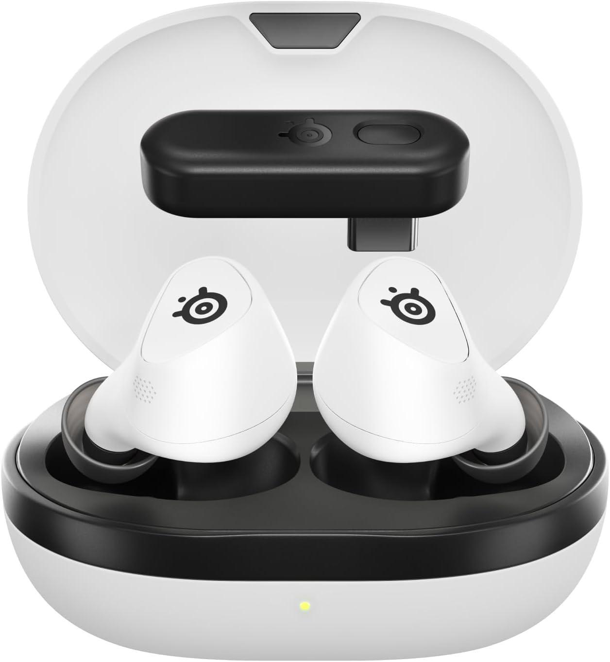 Безжични слушалки с микрофон SteelSeries Arctis GameBuds - White