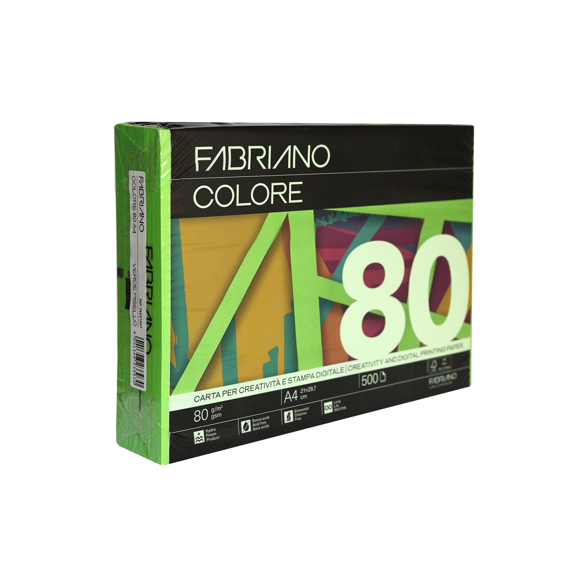 Fabriano Копирна хартия Colore, A4, 80 g/m2, тревистозелена, 500 листа