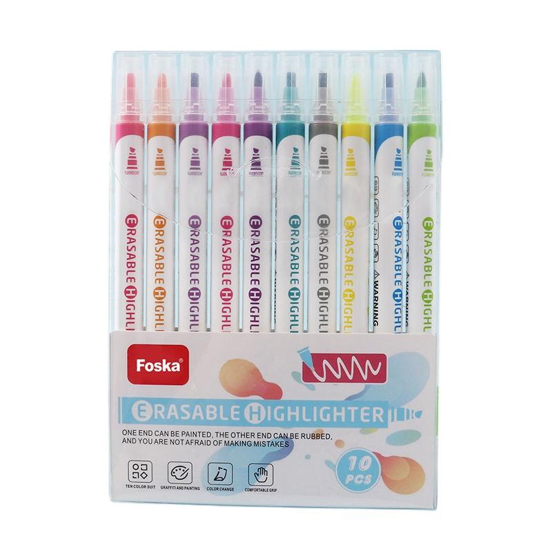 Foska Текст маркер, изтриваем, 10 цвята