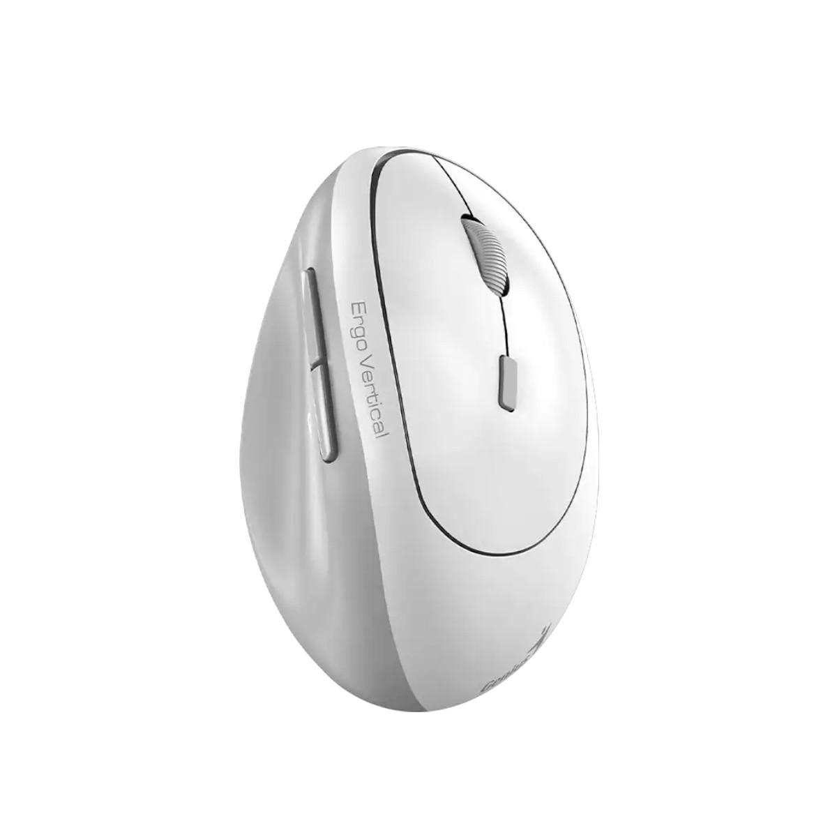 Genius Мишка Ergo 8350S, безжична, AI Copilot, бяло-сива | JAR Computers Genius Мишка Ergo 8350S, безжична, AI Copilot, бяло-сива