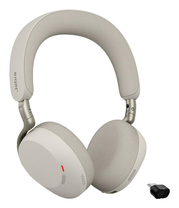 Jabra Evolve3 75 MS + Link 390c Слушалки Безжичен Лента за глава Обаждания/музика UBS тип C Bluetooth Сив