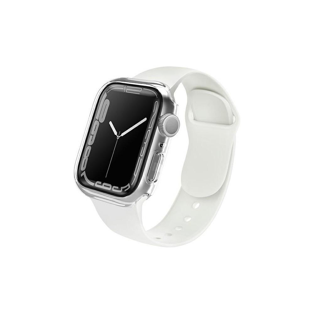 Качествен твърд кейс с вграден стъклен протектор за дисплея на Apple Watch 7 41мм - Uniq Legion Apple Watch Case 41mm (прозрачен) | JAR Computers Качествен твърд кейс с вграден стъклен протектор за дисплея на Apple Watch 7 41мм - Uniq Legion Apple Watch Case 41mm (прозрачен)