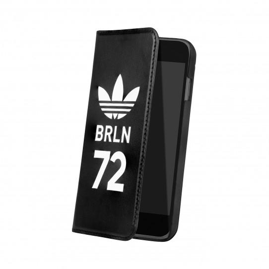 Кожен калъф, тип портфейл за iPhone 6, iPhone 6S - Adidas Originals Booklet Case BRLN 72 (черен) | JAR Computers Кожен калъф, тип портфейл за iPhone 6, iPhone 6S - Adidas Originals Booklet Case BRLN 72 (черен)