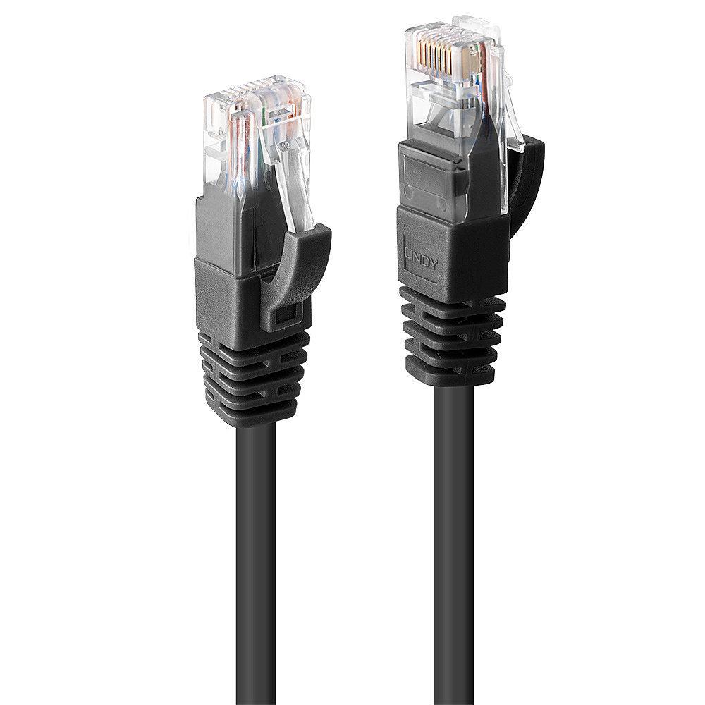 LINDY LNY-48078 :: UTP мрежов кабел, Cat. 6, черен, 2.0 м