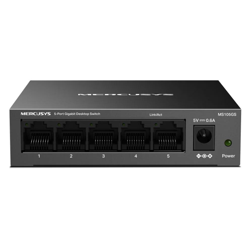 Mercusys 5-port Steel Case Gigabit Switch (MS105GS) (MERMS105GS) | JAR Computers Mercusys 5-port Steel Case Gigabit Switch (MS105GS) (MERMS105GS)
