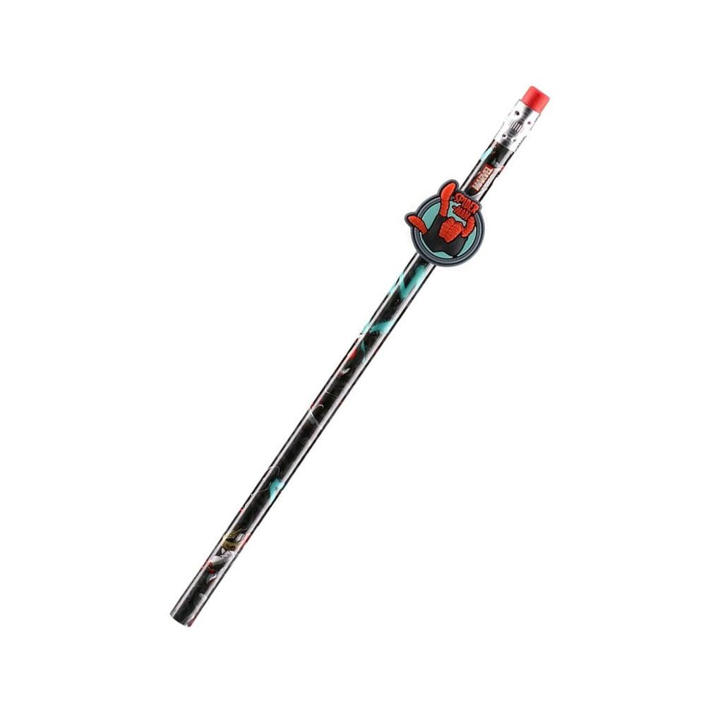 Молив Best Buy Classy Pin, Спайдърмен, HB, с гума, асорти